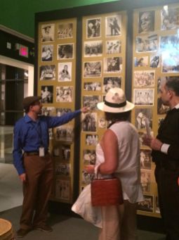 Curator Frank Luca gives a guided tour